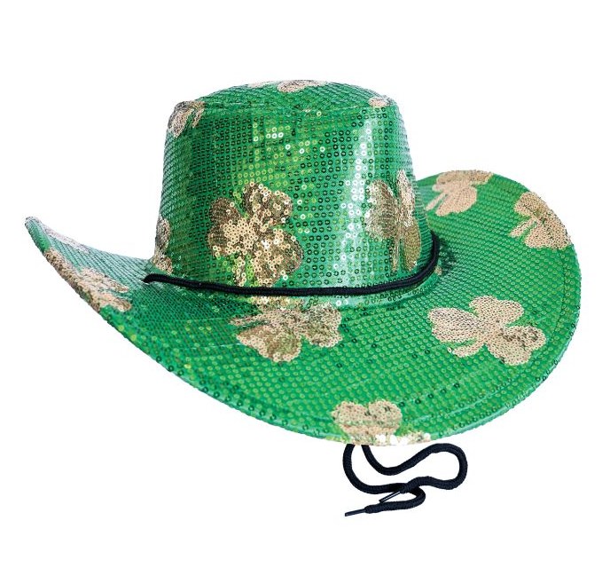 Cowboy Hat Sequined St Patty's