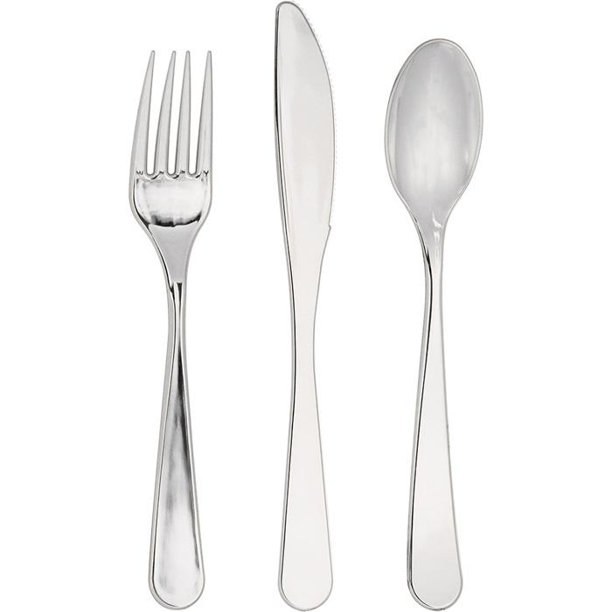 Silver Cutlery Set 24pk