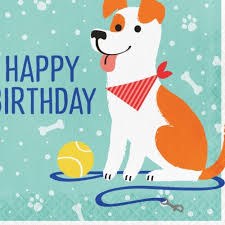 Dog Party Lunch Napkins 16ct