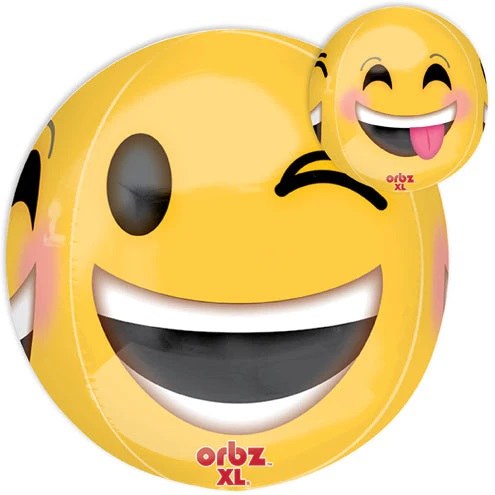 Emoji, ORBZ • Jumbo 15" Mylar Helium Balloon