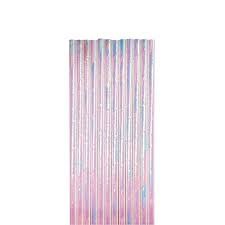 Straws Paper Iridescent 12ct