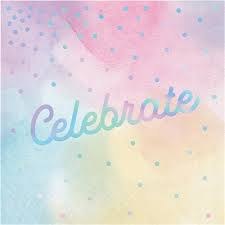 Iridescent Celebrate Lunch Napkins 16ct