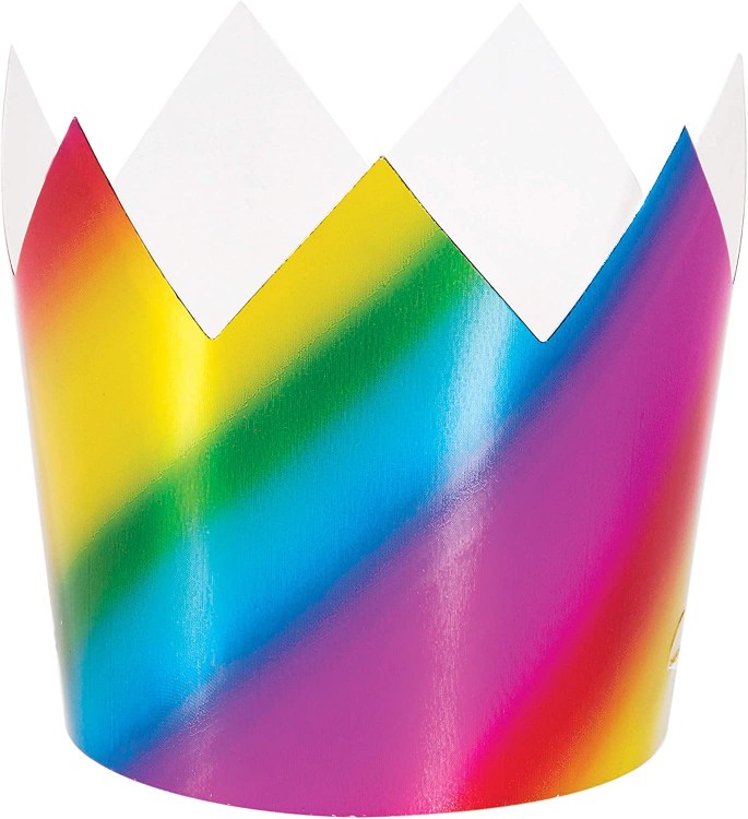 Crowns Rainbow Foil 8pk