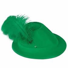 Green Velour Alpine Hat