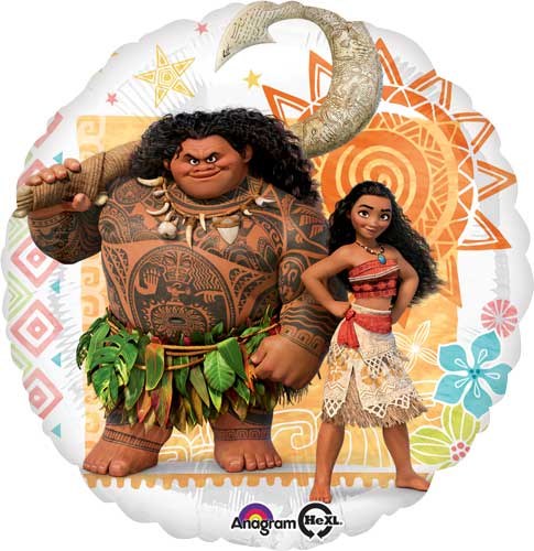 Moana &amp; Maui • 17" Mylar Balloon