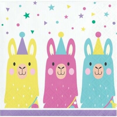Llama Party Beverage Napkins 16ct