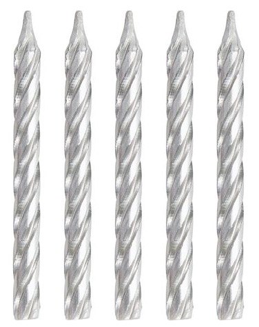 Candles Silver Spiral 24ct