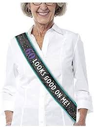 60th Birthday Sash
