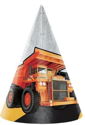 Hat ConstructionYllw PartyKids