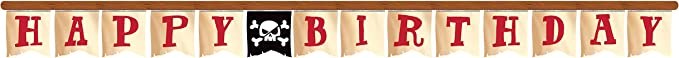 Pirate Happy Birthday Banner