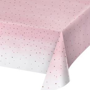 Rosé Dots Pnk/Wht Tablecover
