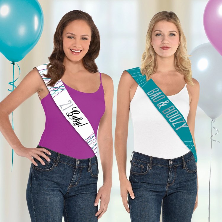 Finally 21 Bday Sashes Multipack