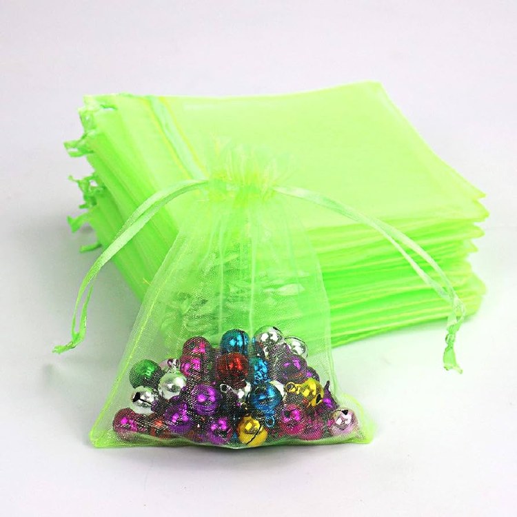 Organza Bags Honeydew 24ct