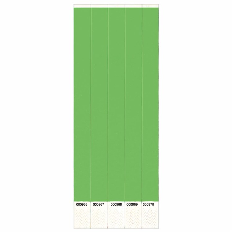 Wristbands 250ct Solid Green