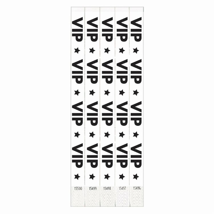Wristbands VIP 500ct White