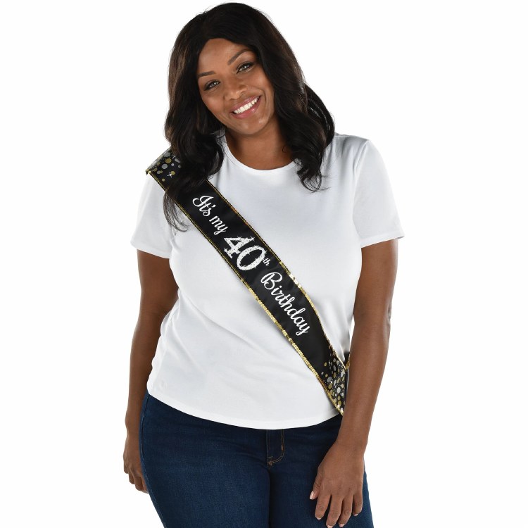 Sparkling Celebration 40th Sash
