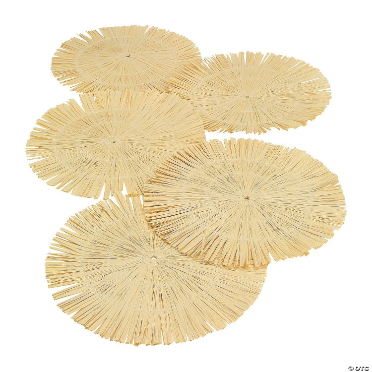 Luau Place Mat Paper Raffia