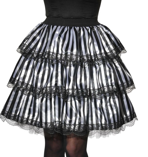 Striped Ruffle Skirt