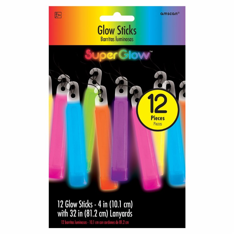 Glo Sticks &amp; Lanyard 12pk Mult
