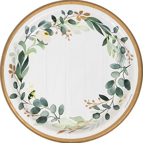 Eucalyptus Greens 9in Plates