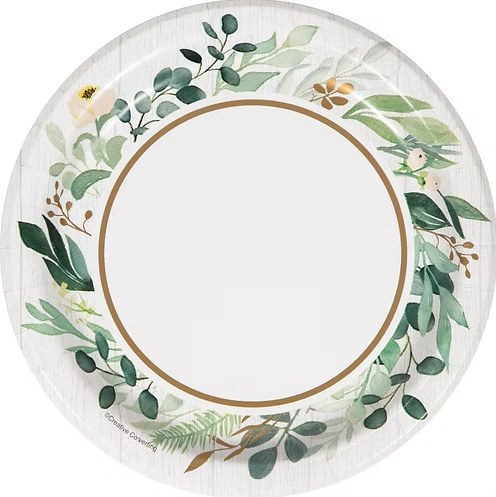 Eucalyptus Greens 7in Plates