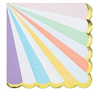 Pastel Celebrations Lunch Napkins ~ 16 Count