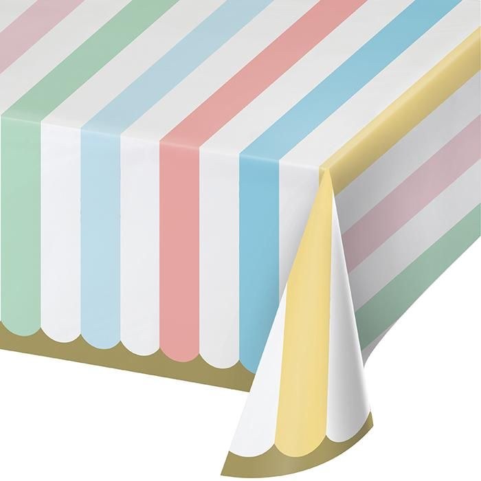 Pastel Celebrations Plastic Tablecover
