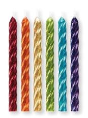 Candle Spiral Metallic Rnbow