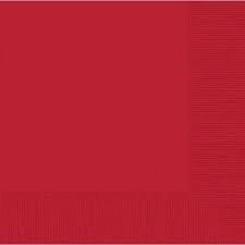 Ruby Red Lunch Napkins
