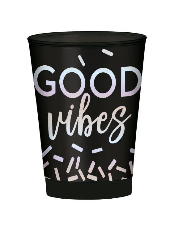 Disco Ball Good Vibes Iridescent 10oz Cup 30pk