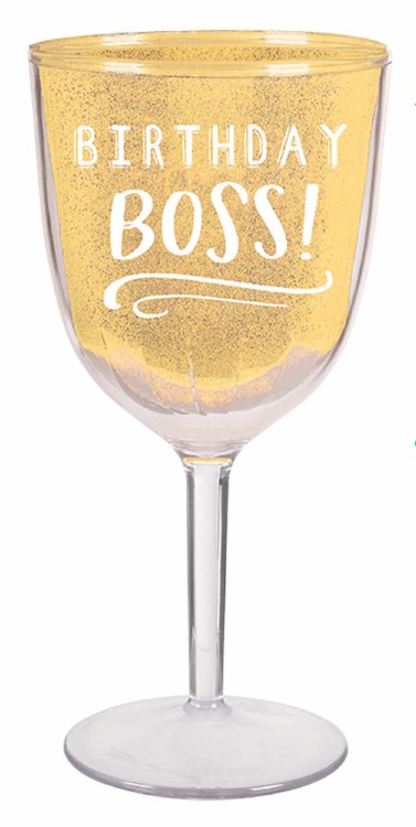 Birthday Boss Wine Goblet