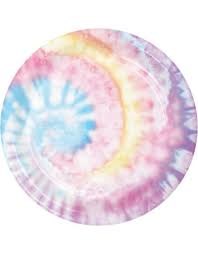 Tie Dye 9in Plates 8ct
