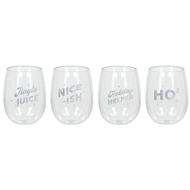Stemless Wine Glasses HOHOHO