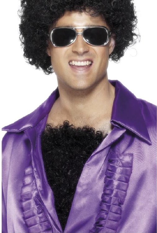 Deluxe Hairy Chest Black