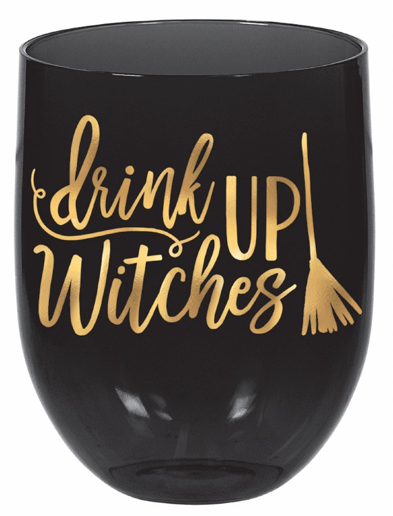 Wine Glass Stemless Witches