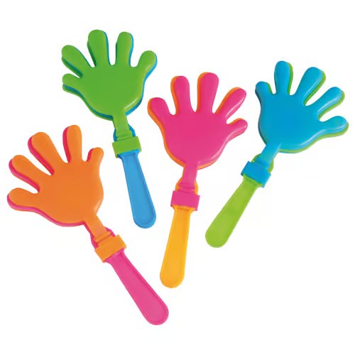 Jumbo Hand Clappers 12pk