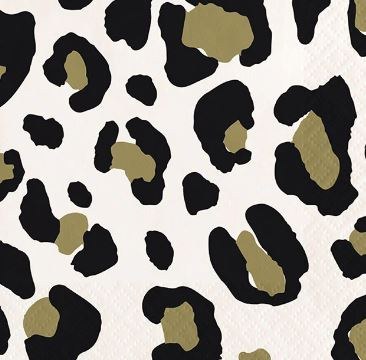 Leopard Metallic Gold BevNaps