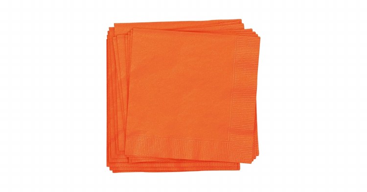 Pumpkin Orange Bev Napkins