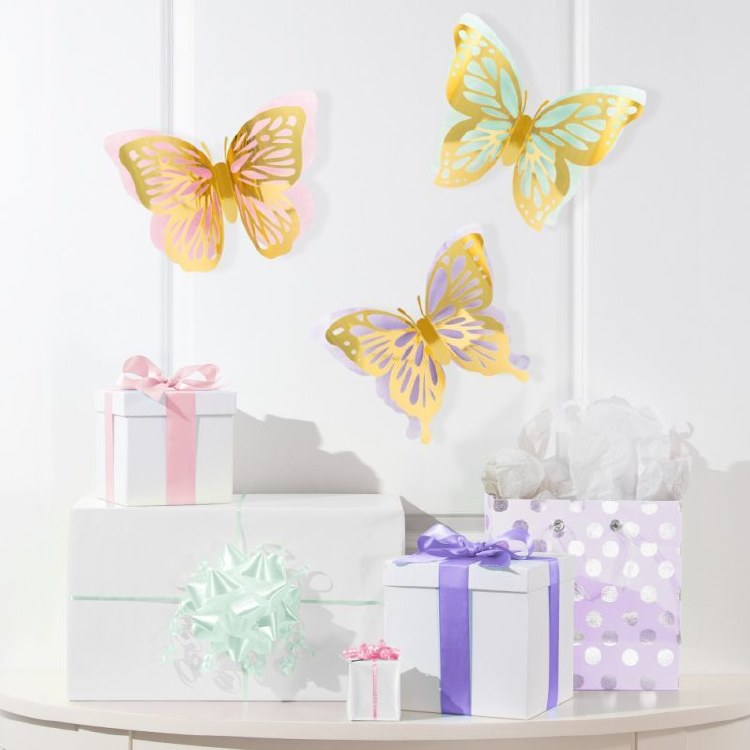 Butterfly Wall Cutouts 3ct