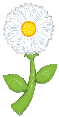 Flower, Daisy Shape • Mega Jumbo 60" Mylar Helium Balloon