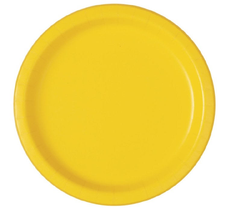 Sunshine Yellow 9" Plates 20ct