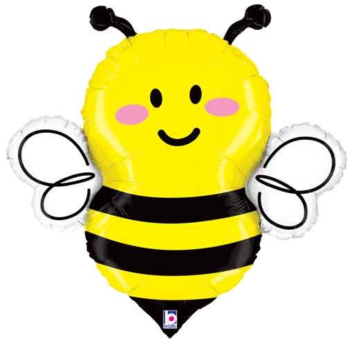 Bee Shape Cute • Jumbo 34" Mylar Helium Balloon