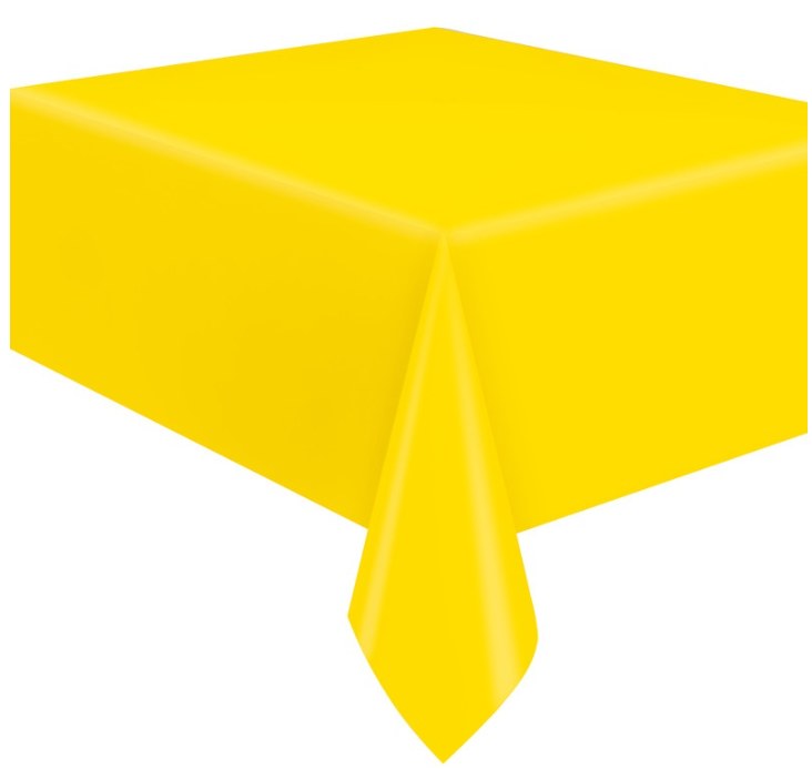 Sun Yellow Vinyl Tablecover