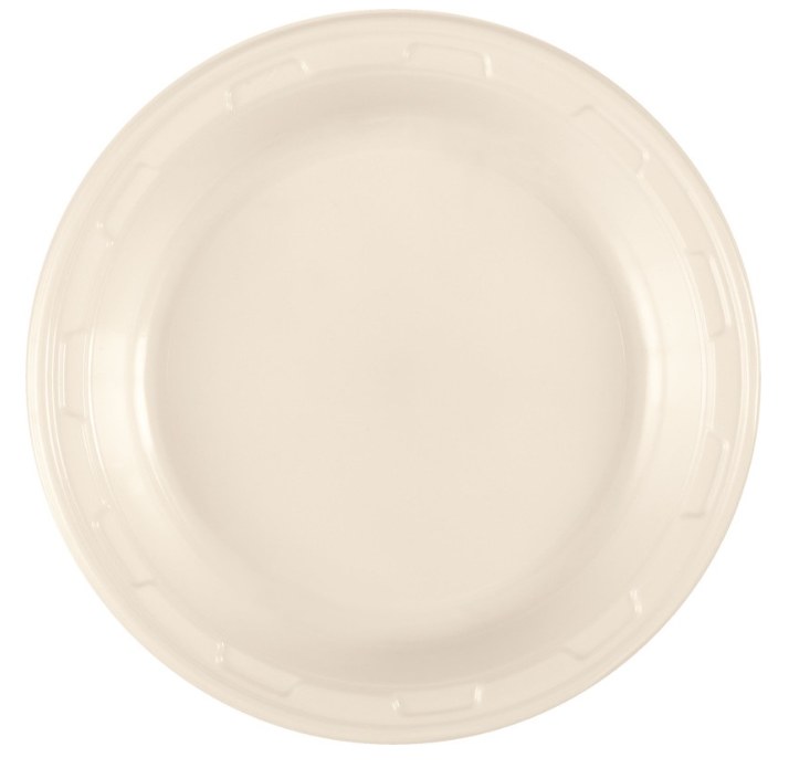 Vanilla Creme 7in Plastic Plates 20ct
