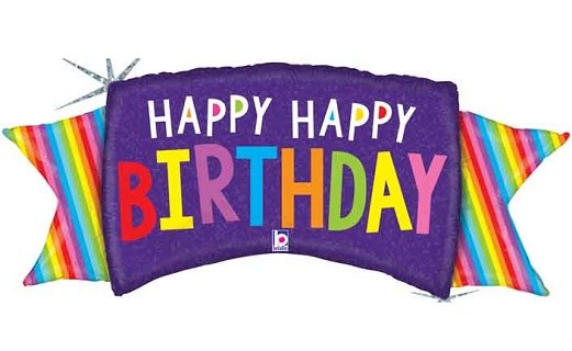 MYLR OS HB Rainbow Banner 46"