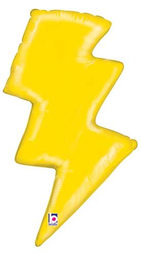 Lightning Bolt Shape • Jumbo 36" Mylar Helium Balloon