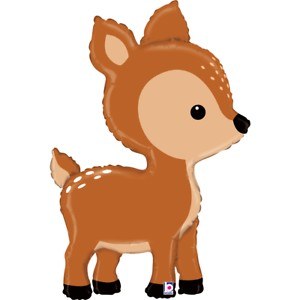 Woodland, Deer Shape • Jumbo 39&quot; Mylar Helium Balloon