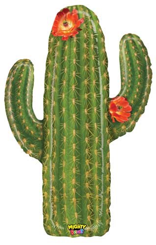 Cactus Photo-Realistic Shape • Jumbo 41" Mylar Helium Balloon