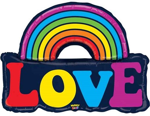 MYLR Rainbow LOVE OS 37"