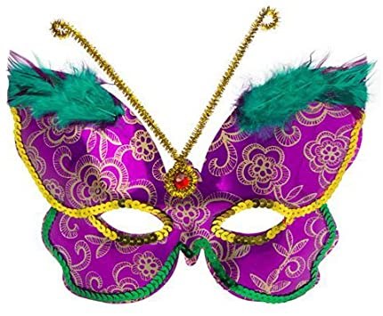 Mask Delux Butterfly Mardis Gras